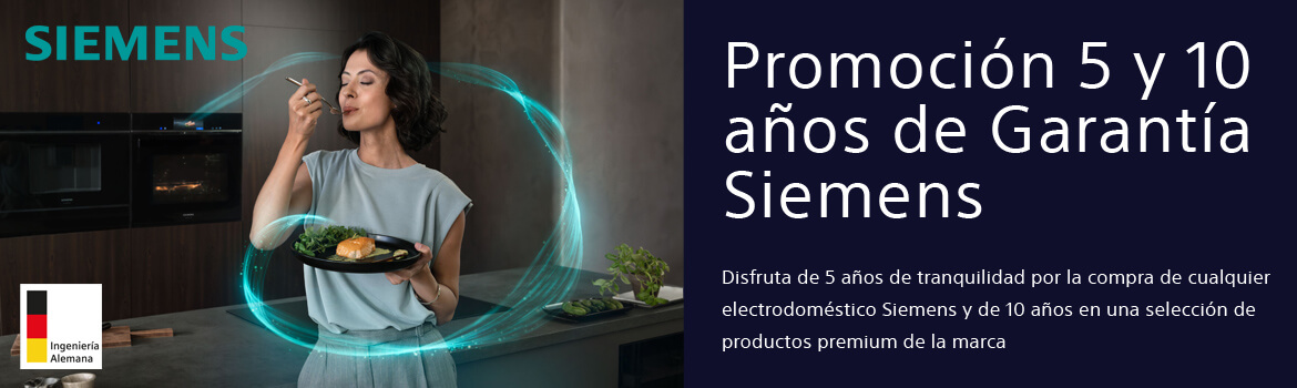 Promoción 5 y 10 años de Garantía Siemens